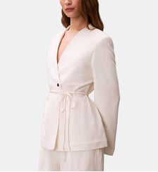 Veste droite col V Calvin Klein