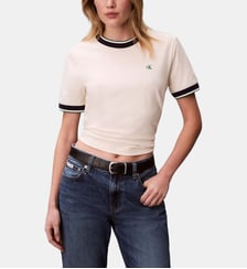T-shirt droit signature Calvin Klein