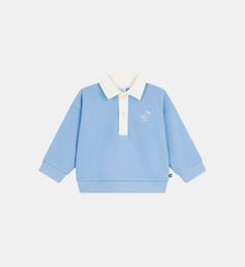 Sweat droit signature Petit Bateau