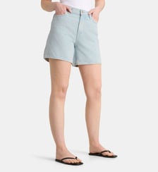 Short droit 90S In coton denim délavé coutures imprimées ton sur ton  Calvin Klein