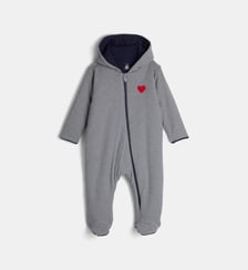Combinaison pilote rayée capuche molletonnée Petit Bateau
