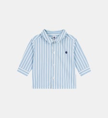 Chemise droite à rayures Petit Bateau