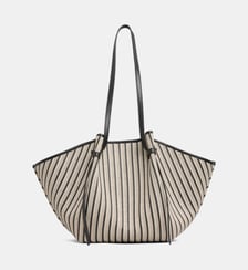 Sac cabas Large Mochi à rayures  Yuzefi
