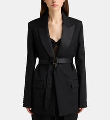 Veste de tailleur cintrée ceinturée Victoria Beckham