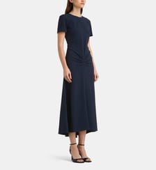 Robe genou taille froncée Victoria Beckham