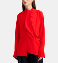 Blouse drapée en soie  Victoria Beckham