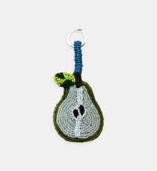 PORTE CLE MINI POIRE:BLANC/VERT The Jacksons