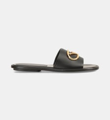 Sandales Surge plates en cuir signature Sergio Rossi