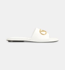 Sandales Surge plates en cuir signature Sergio Rossi