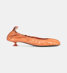 Ballerines à talons Orb en cuir verni Sergio Rossi