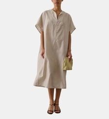 Robe Ilsa ample midi en lin mélangé Soeur