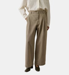 Pantalon large à pince Devy droit n coton Soeur