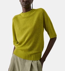 Pull Betina manches courtes en laine mélangée col rond Soeur