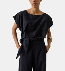 Blouse Itea manches courtes noeud Soeur