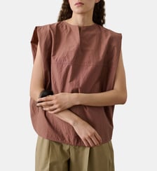 Top Isalys droit sans manches en coton mélangé Soeur