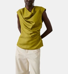 Blouse Eclat doit manches courtes en soie Soeur