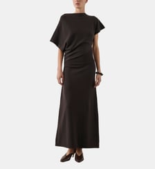 Robe longue Divine col asymétrique Soeur