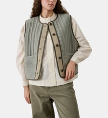 Veste droite sans manche Hima en coton Soeur