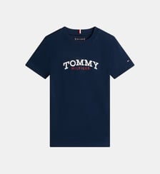 T-shirt droit signature Tommy Hilfiger