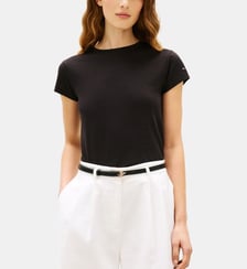 T-shirt droit signature Tommy Hilfiger