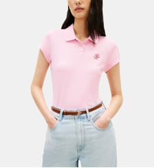 Polo droit monogramme Tommy Hilfiger