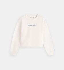 Sweat droit signature Tommy Hilfiger