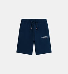 Short droit signature en coton mélangé Tommy Hilfiger
