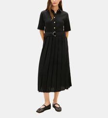Robe mi longue évasée ceinturée Tommy Hilfiger