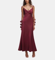Robe midi cordon floral Self Portrait