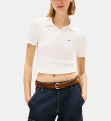 Pull polo droit manches courtes Tommy Hilfiger