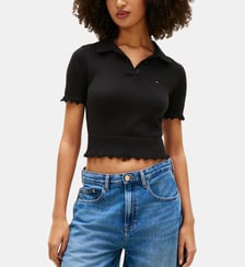 Pull polo droit manches courtes Tommy Hilfiger