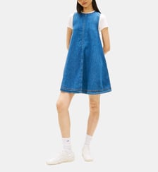Robe courte évasée coton chambray Tommy Hilfiger