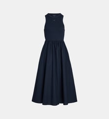 Robe longue évasée coton sans manches Tommy Hilfiger