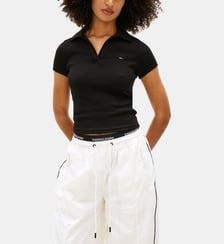 Polo droit signature Tommy Hilfiger