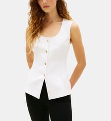 Gilet droit sans manches col rond Tommy Hilfiger