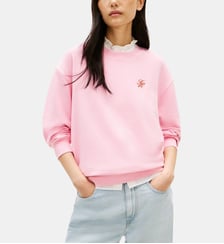 Sweat droit signature Tommy Hilfiger
