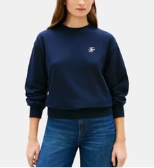 Sweat droit signature Tommy Hilfiger