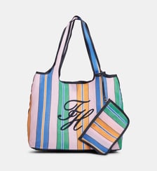 Sac cabas Summer Tote mesh rayé Tommy Hilfiger
