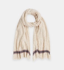 Echarpe signature en coton mélangé Tommy Hilfiger