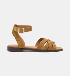 Sandales plates 203 en cuir Rivecour