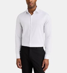 Chemise slim stretch à motif fantaisie en coton Calvin Klein