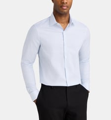 Chemise slim stretch à motif fantaisie en coton Calvin Klein