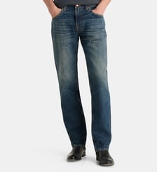 Jean droit Gritty Jackson coton délavé Nudie Jeans