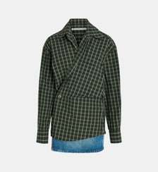 Mini-robe portefeuille en coton Alexander Wang