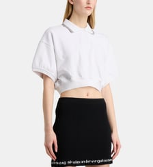 Polo cropped ample en coton Alexander Wang