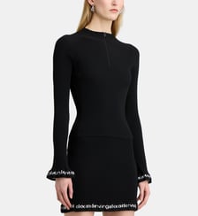 Pull Signature sur les poignets à volant et col camionneur Alexander Wang