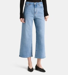 Jean court Flora ample en denim de coton F.A.M.