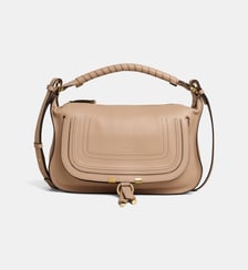 Sac à main porté épaule Marcie en cuir lisse Chloé