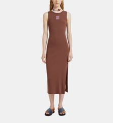 Robe ajustée signature mi-longue Marni