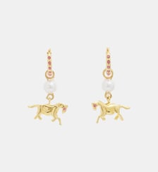 Boucles d'oreilles pendantes charm Marni
